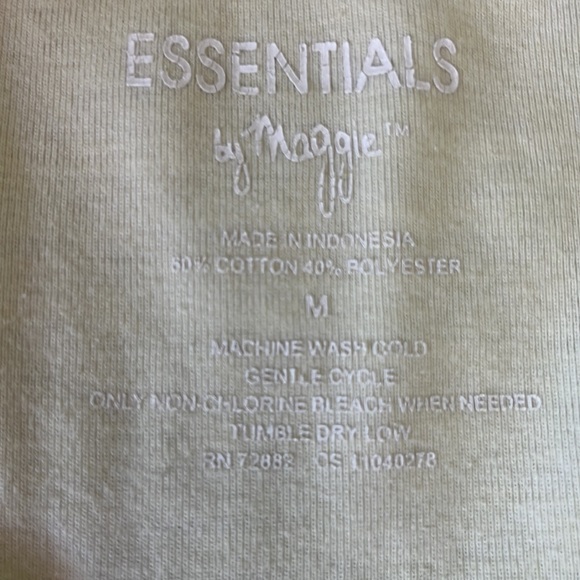 Essentials by Maggie light yellow tee - Picture 4 of 4